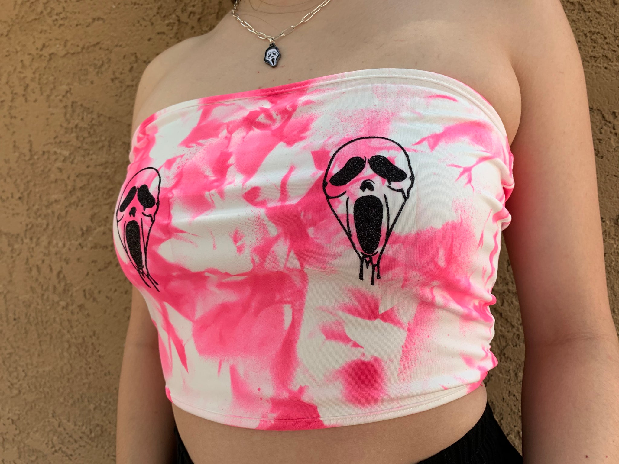 Ghost Face Tube Top